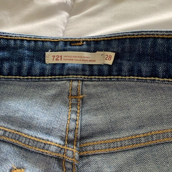 Levi’s vintage high rise skinny size 28 - patches - Picture 13 of 16